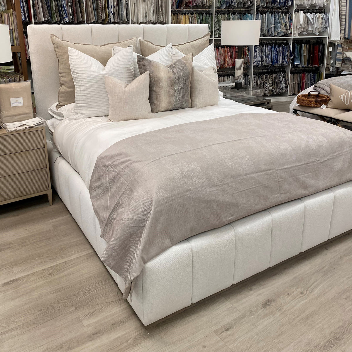 Nikko Cal-King Platform Bed with Wood Plinth Base – DRC Showroom